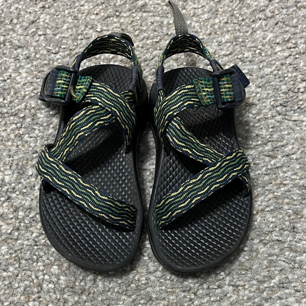 Chaco Kids Sandals - Black and Green